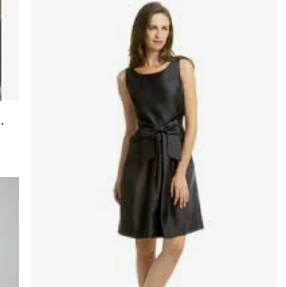 Kate spade black jillian bow waist dress. Sz 8